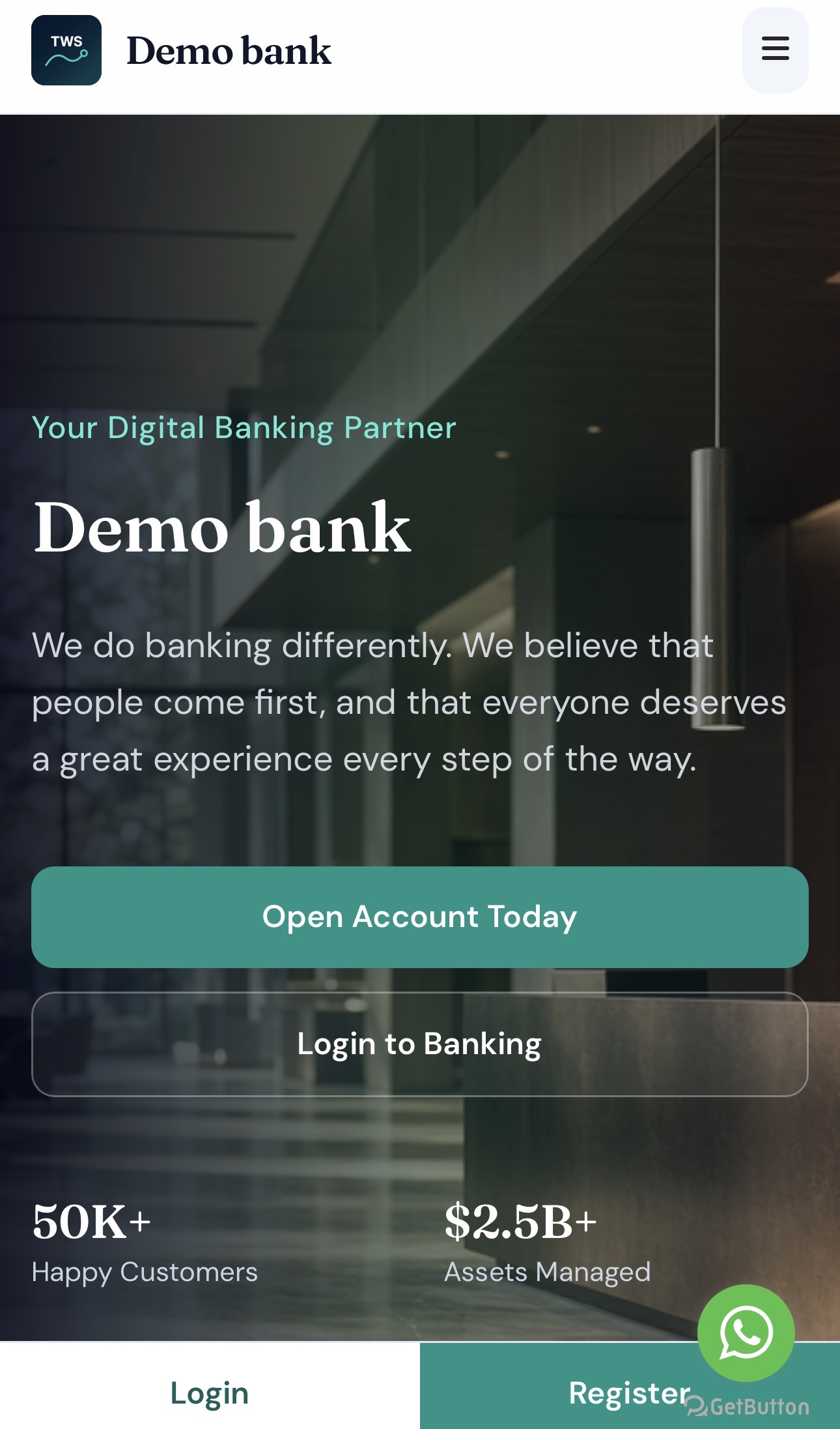 BankingWeb screenshot